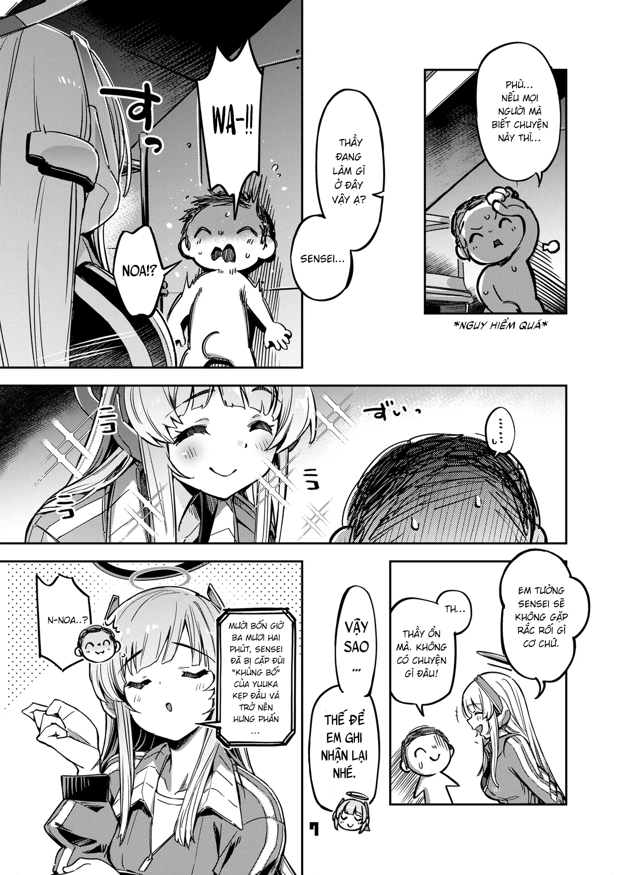 HentaiVN.net - Ảnh 6 - Sensei! Đừng nói cho Yuuka-chan biết đấy nhé! - Blue Archive - One shot khô dái nihahaha