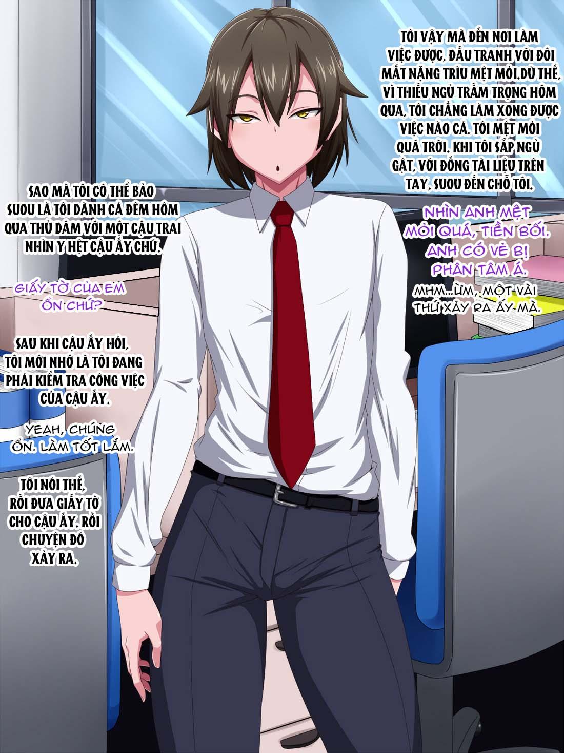 HentaiVN.net - Ảnh 28 - Kaisha no Kawaii Kouhai (♂) o Hametakute Shouganai! - chap 1