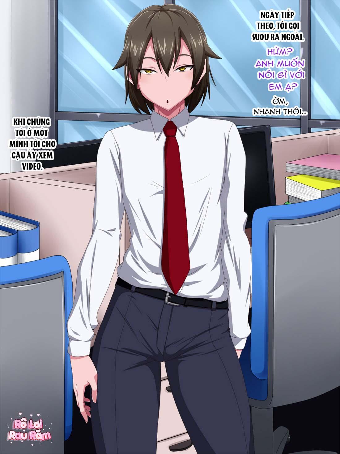 HentaiVN.net - Ảnh 36 - Kaisha no Kawaii Kouhai (♂) o Hametakute Shouganai! - chap 1