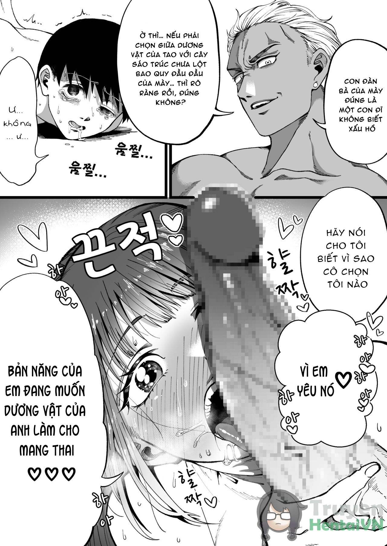 HentaiVN.net - Ảnh 15 - Boy tóc vàng cùng nữ sinh Hàn quốc - Oneshot