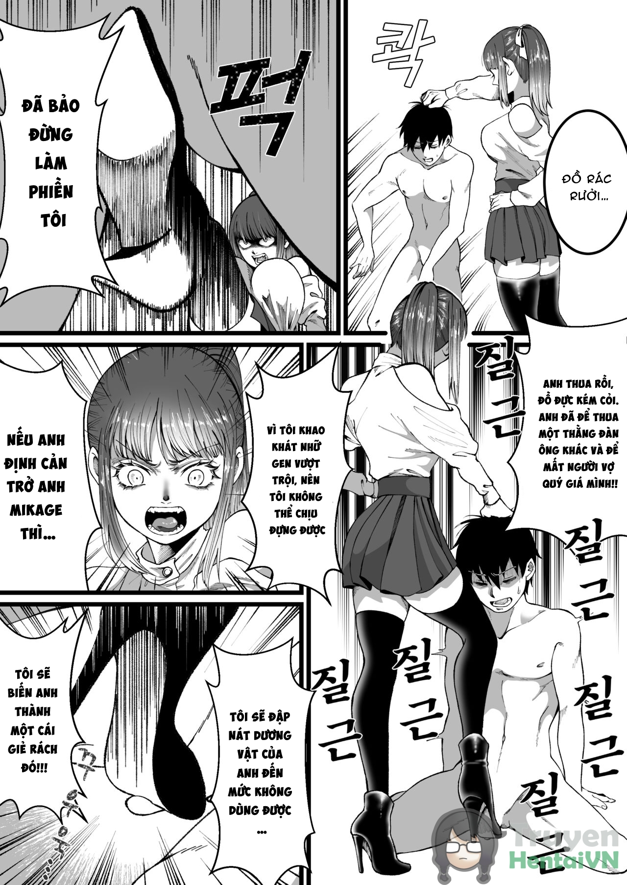 HentaiVN.net - Ảnh 22 - Boy tóc vàng cùng nữ sinh Hàn quốc - Oneshot