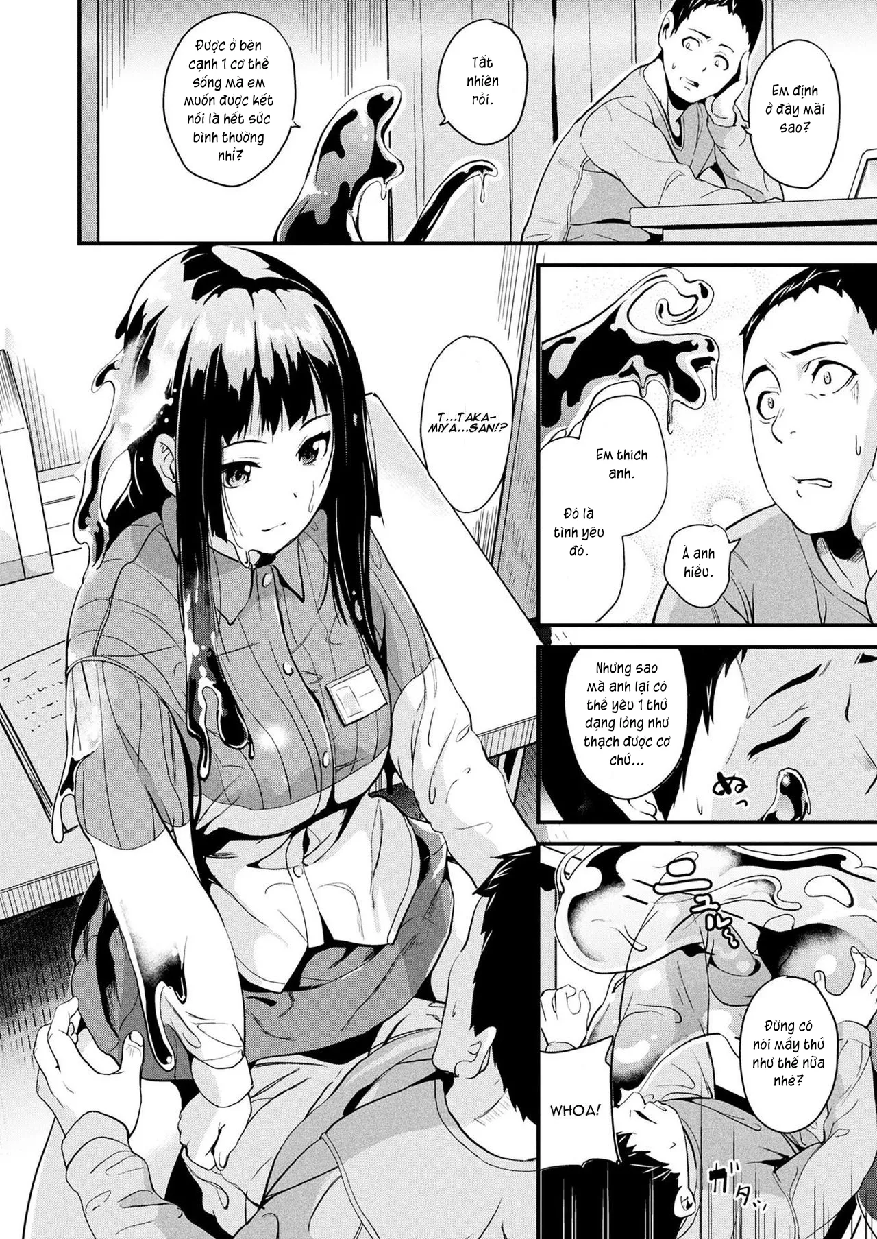 HentaiVN.net - Ảnh 11 - Sống cùng bé Slime. [Doukyo Suru Neneki; Slime living together; 同居する粘液] - Chap 1: Ngủ gì mà ngủ?