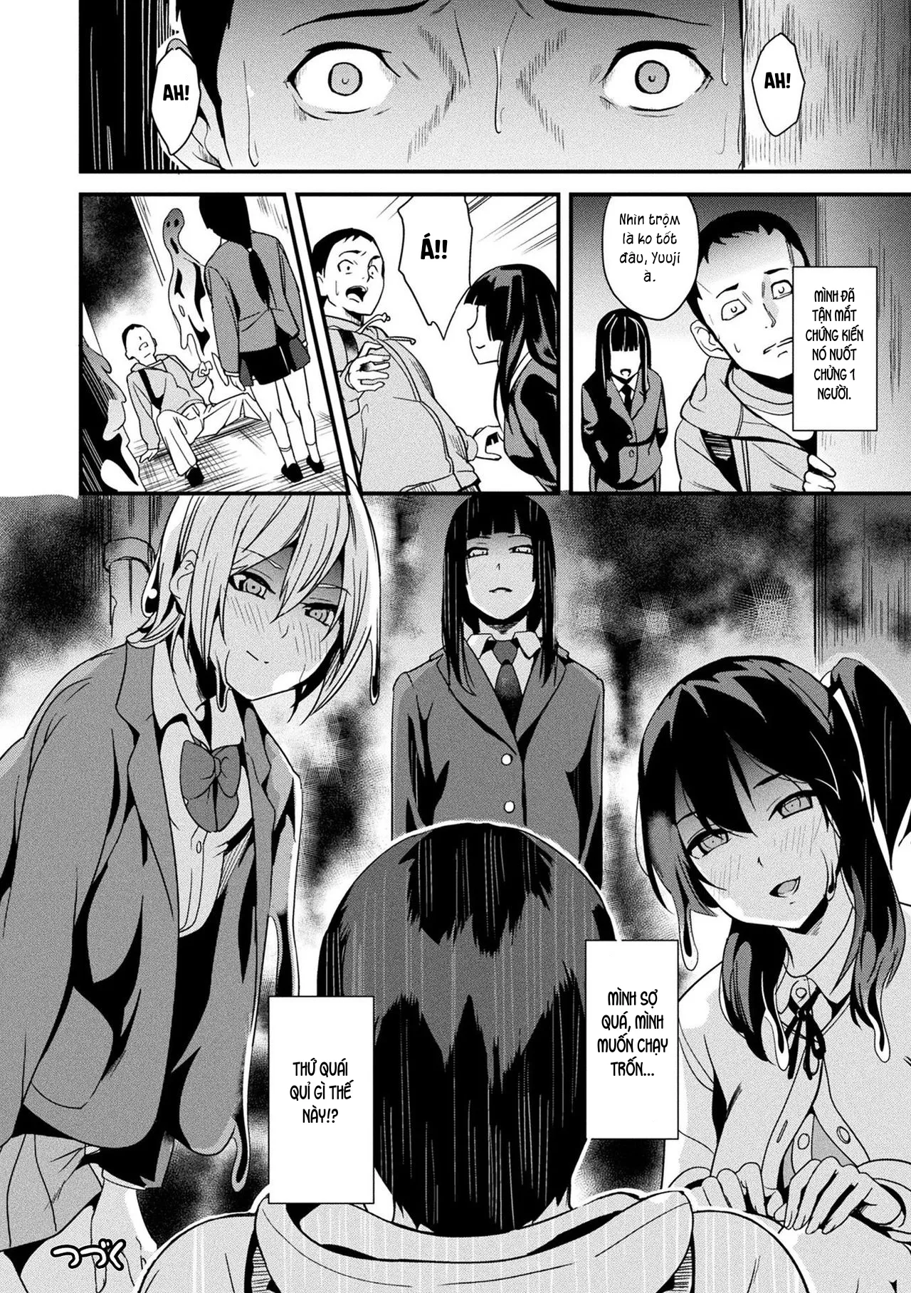HentaiVN.net - Ảnh 17 - Sống cùng bé Slime. [Doukyo Suru Neneki; Slime living together; 同居する粘液] - Chap 3: Sợ hãi tột độ.