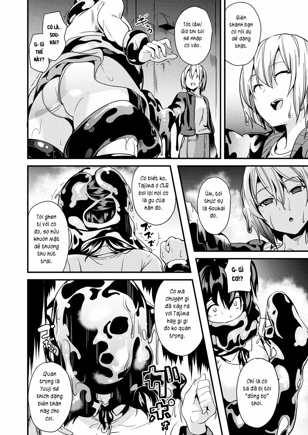 HentaiVN.net - Ảnh 7 - Sống cùng bé Slime. [Doukyo Suru Neneki; Slime living together; 同居する粘液] - Chap 3: Sợ hãi tột độ.
