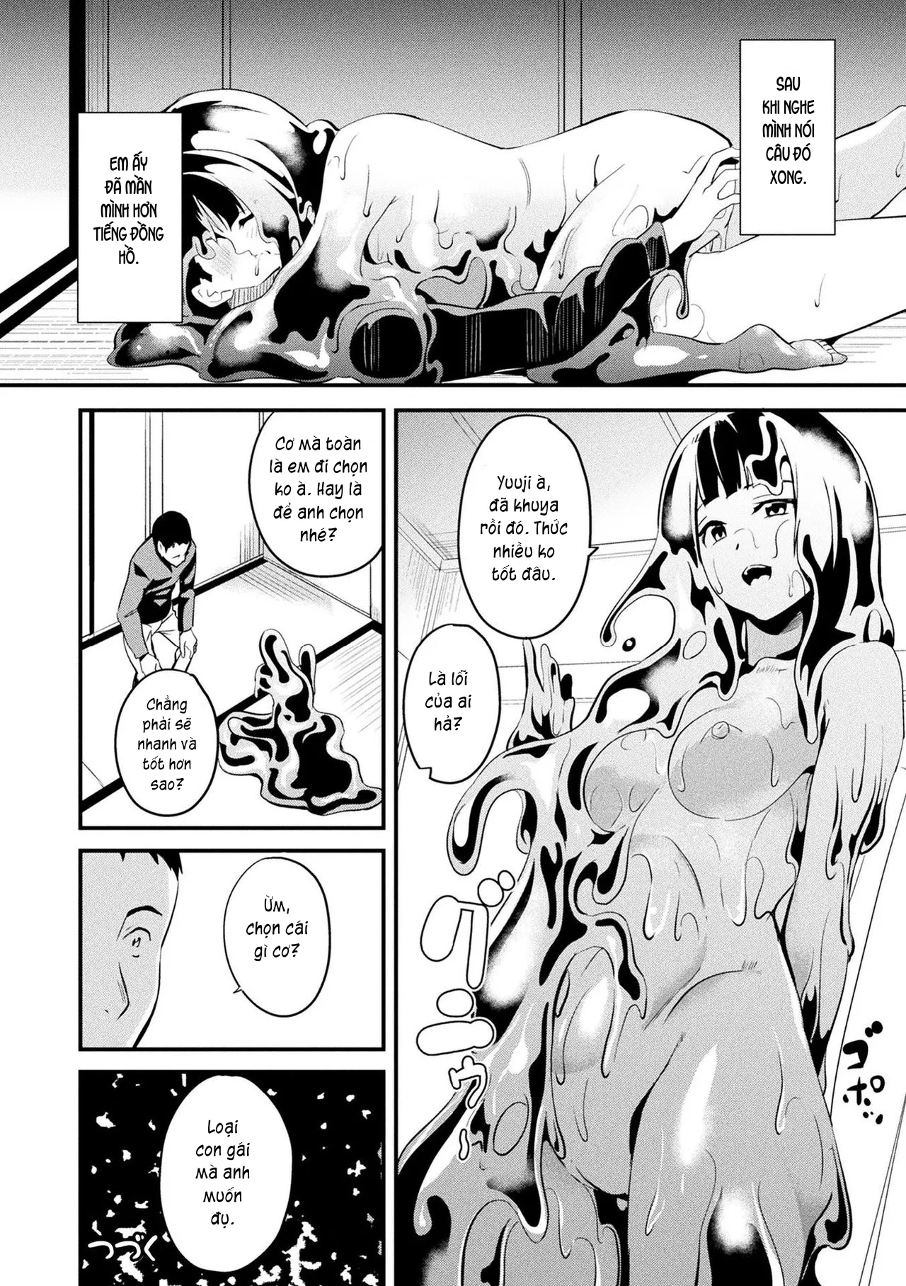 HentaiVN.net - Ảnh 17 - Sống cùng bé Slime. [Doukyo Suru Neneki; Slime living together; 同居する粘液] - Chap 5: Em yêu anh mà.