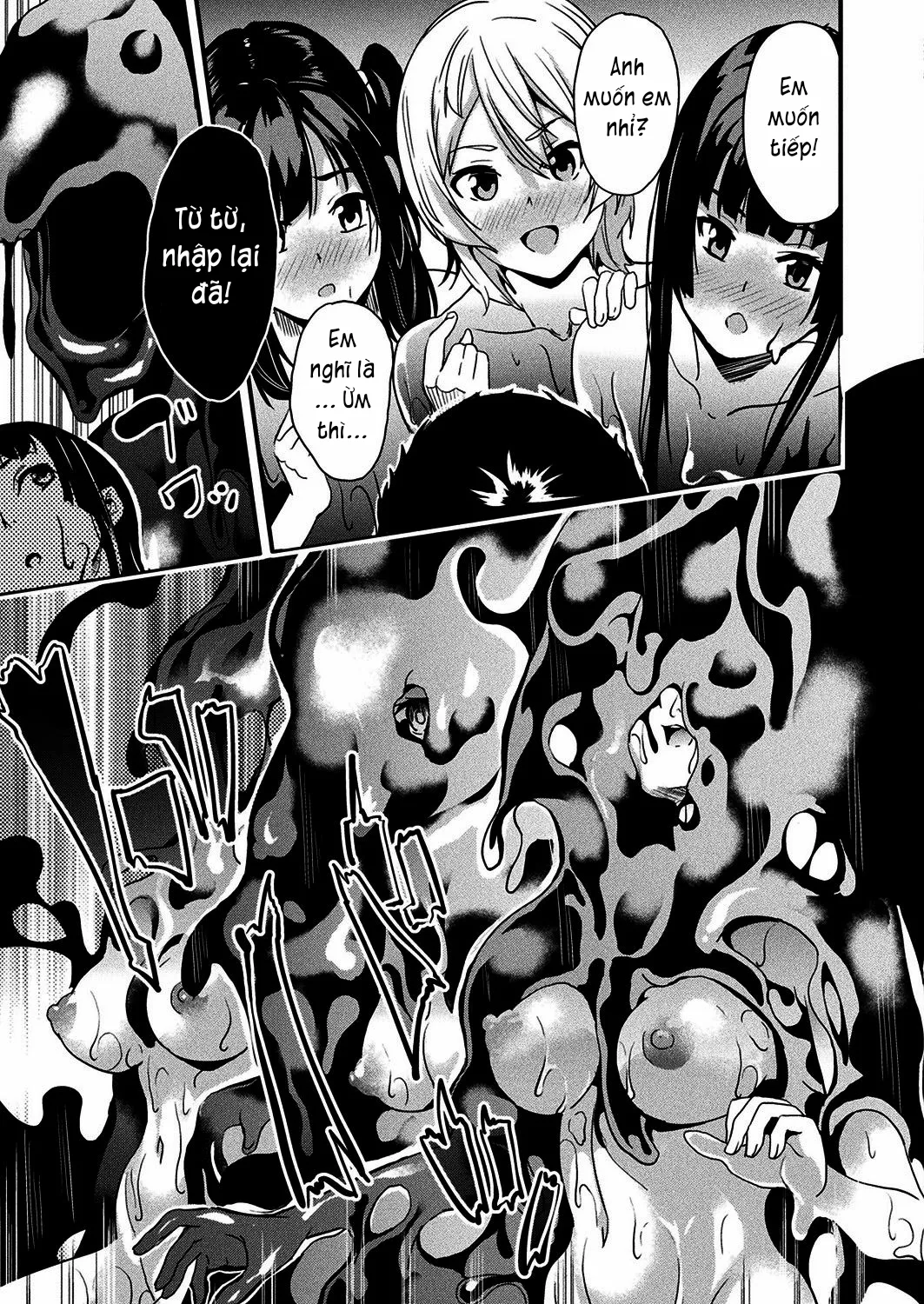 HentaiVN.net - Ảnh 18 - Sống cùng bé Slime. [Doukyo Suru Neneki; Slime living together; 同居する粘液] - Chap 8: Anh xin các em.