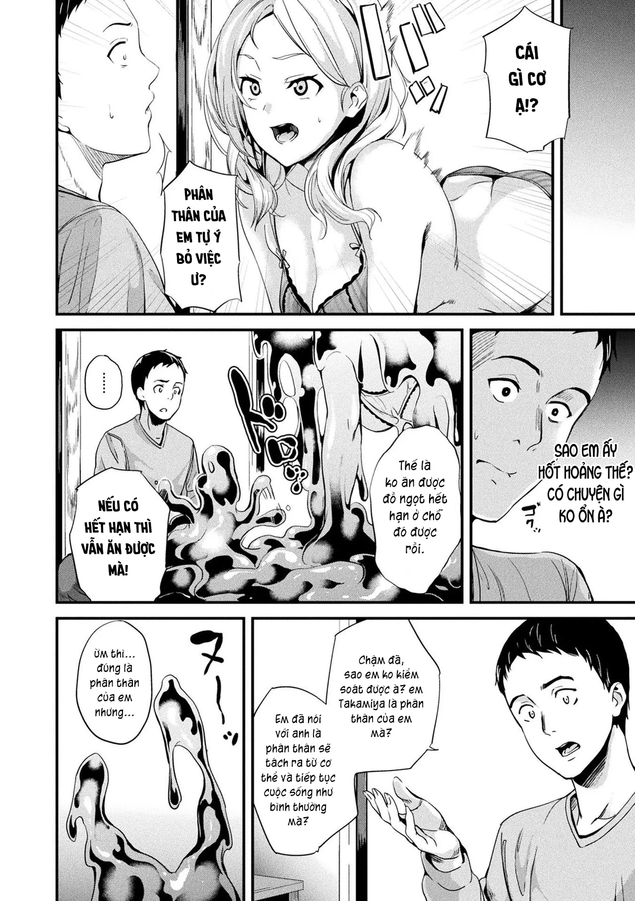 HentaiVN.net - Ảnh 3 - Sống cùng bé Slime. [Doukyo Suru Neneki; Slime living together; 同居する粘液] - Chap 8: Anh xin các em.