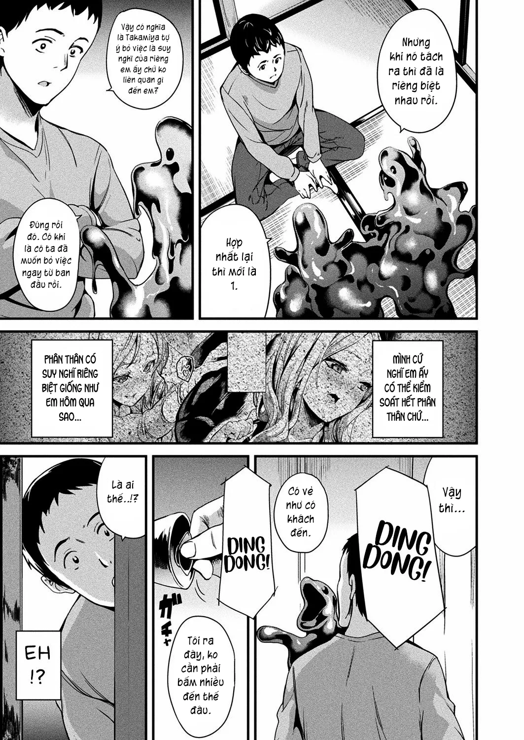 HentaiVN.net - Ảnh 4 - Sống cùng bé Slime. [Doukyo Suru Neneki; Slime living together; 同居する粘液] - Chap 8: Anh xin các em.