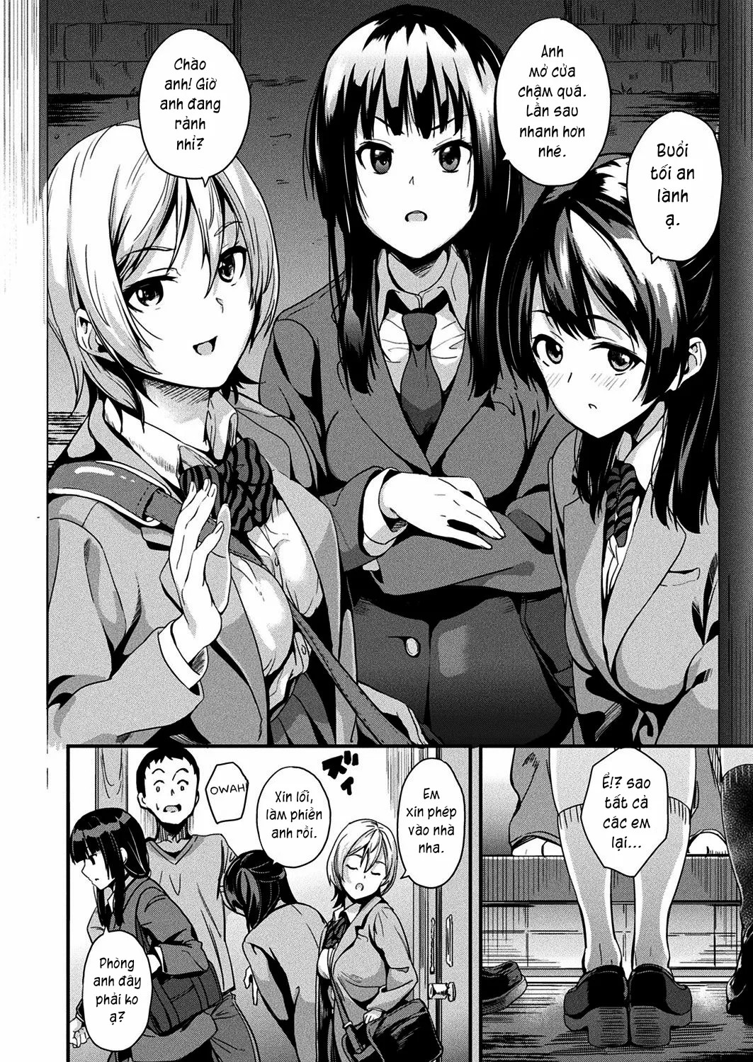 HentaiVN.net - Ảnh 5 - Sống cùng bé Slime. [Doukyo Suru Neneki; Slime living together; 同居する粘液] - Chap 8: Anh xin các em.