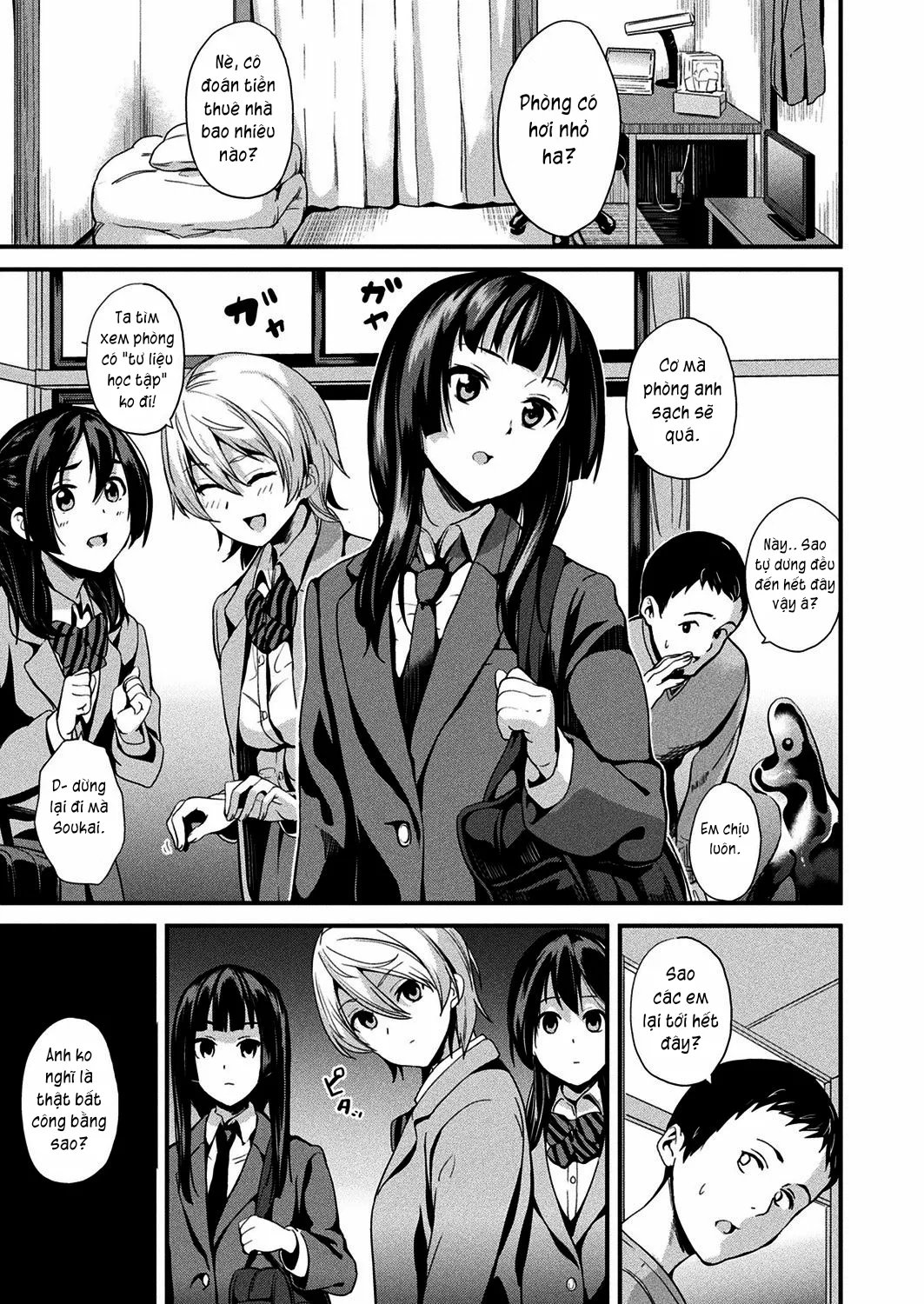 HentaiVN.net - Ảnh 6 - Sống cùng bé Slime. [Doukyo Suru Neneki; Slime living together; 同居する粘液] - Chap 8: Anh xin các em.