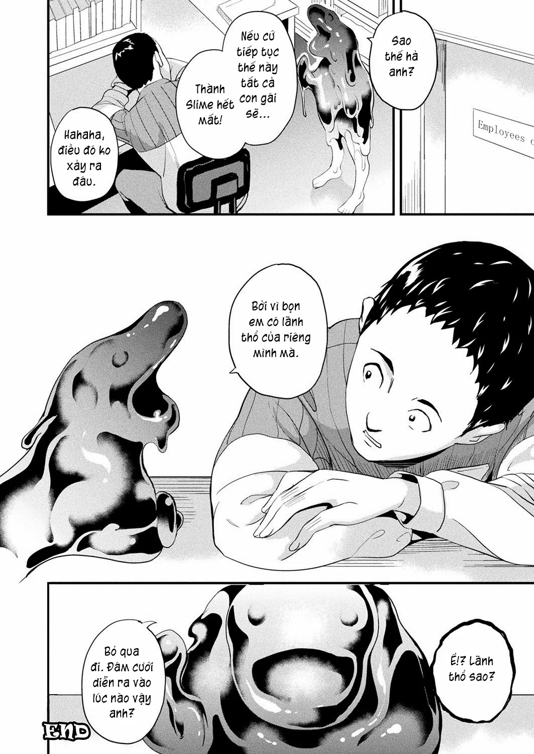 HentaiVN.net - Ảnh 27 - Sống cùng bé Slime. [Doukyo Suru Neneki; Slime living together; 同居する粘液] - Chap 9: Bước tiến hôn nhân.