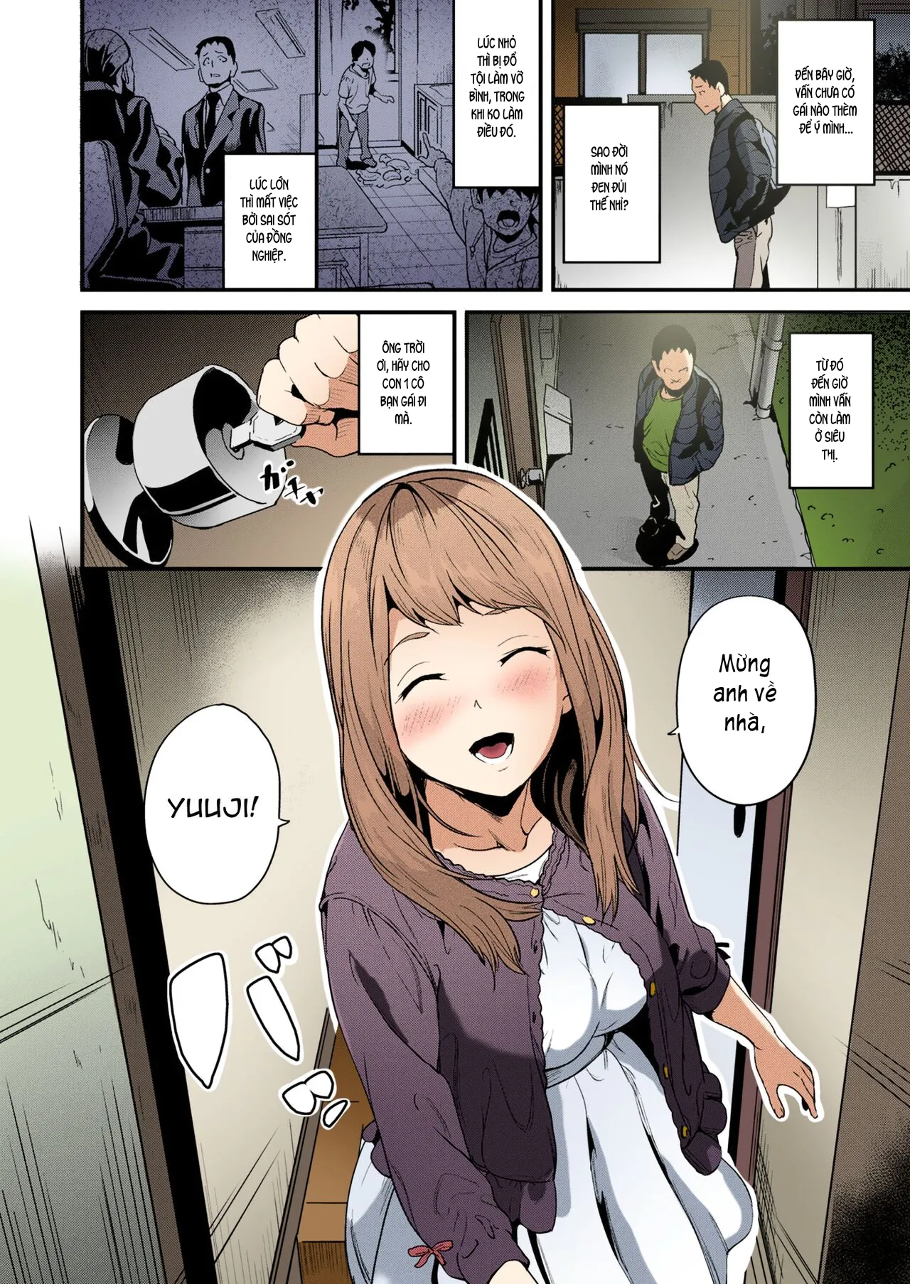 HentaiVN.net - Ảnh 4 - Sống cùng bé Slime. [Doukyo Suru Neneki; Slime living together; 同居する粘液] - Bản full màu - Chap 1.