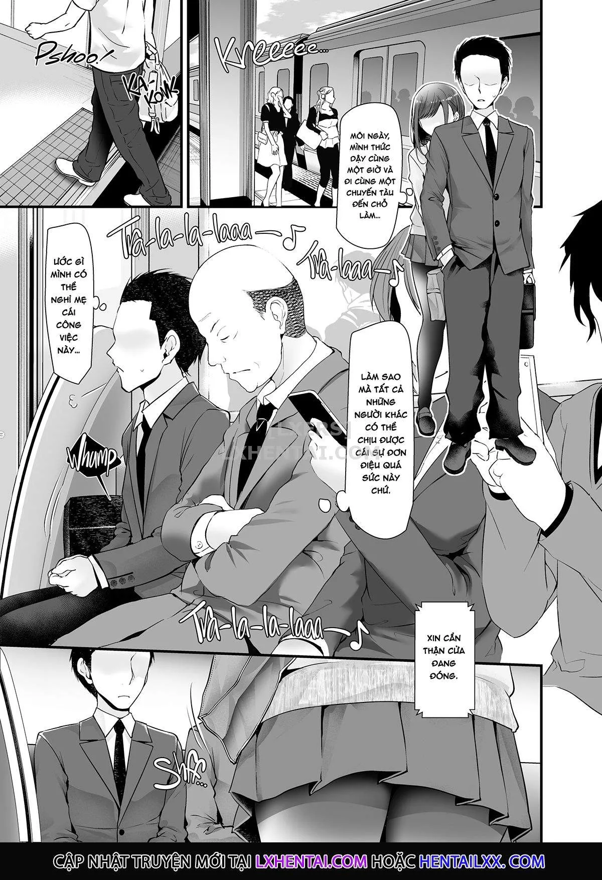 HentaiVN.net - Ảnh 36 - Dirty Deeds on the Way to Work - Chap 1