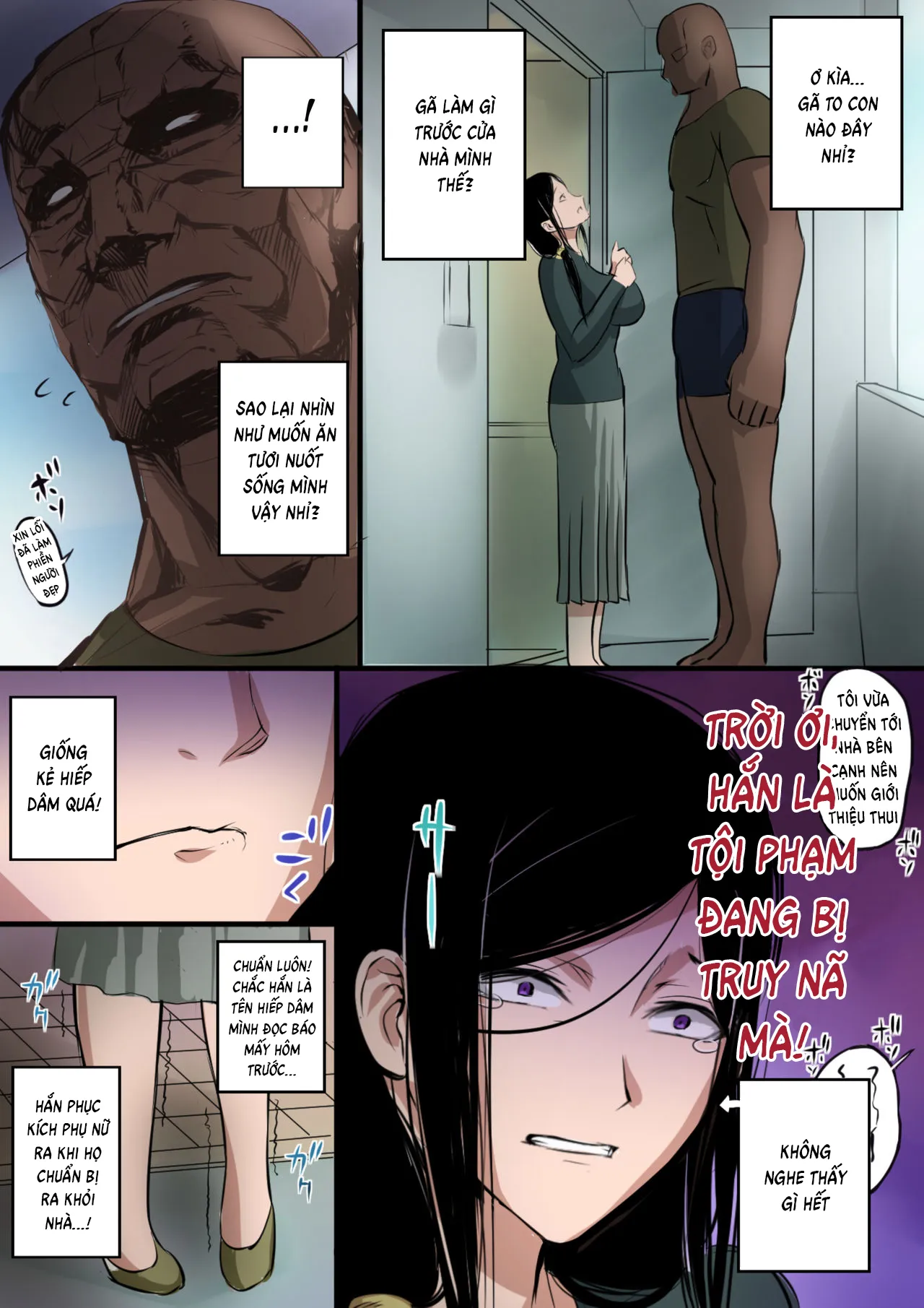 HentaiVN.net - Ảnh 4 - Wife x Giant [Hitozuma to Kyokan] - Oneshot