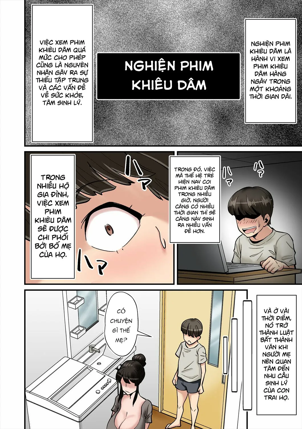 HentaiVN.net - Ảnh 4 - Mom is crazy for her son's cock! [Mama wa Musuko ni Muchuu] - Oneshot