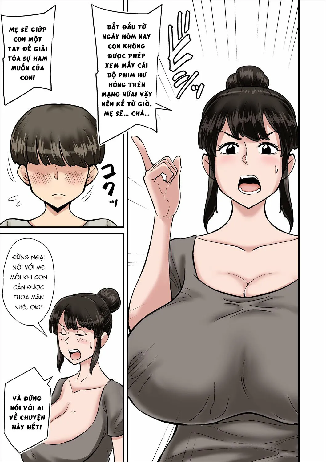 HentaiVN.net - Ảnh 5 - Mom is crazy for her son's cock! [Mama wa Musuko ni Muchuu] - Oneshot