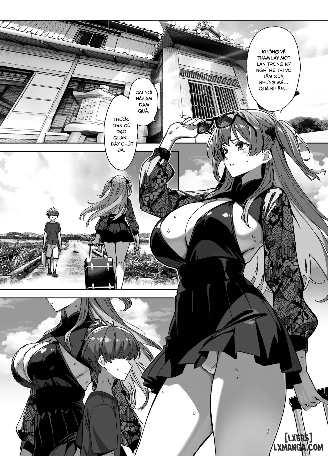 HentaiVN.net - Ảnh 2 - Natsu to Inaka to Yuuwaku shite kuru Dekkai Oshiego 3 - oneshot