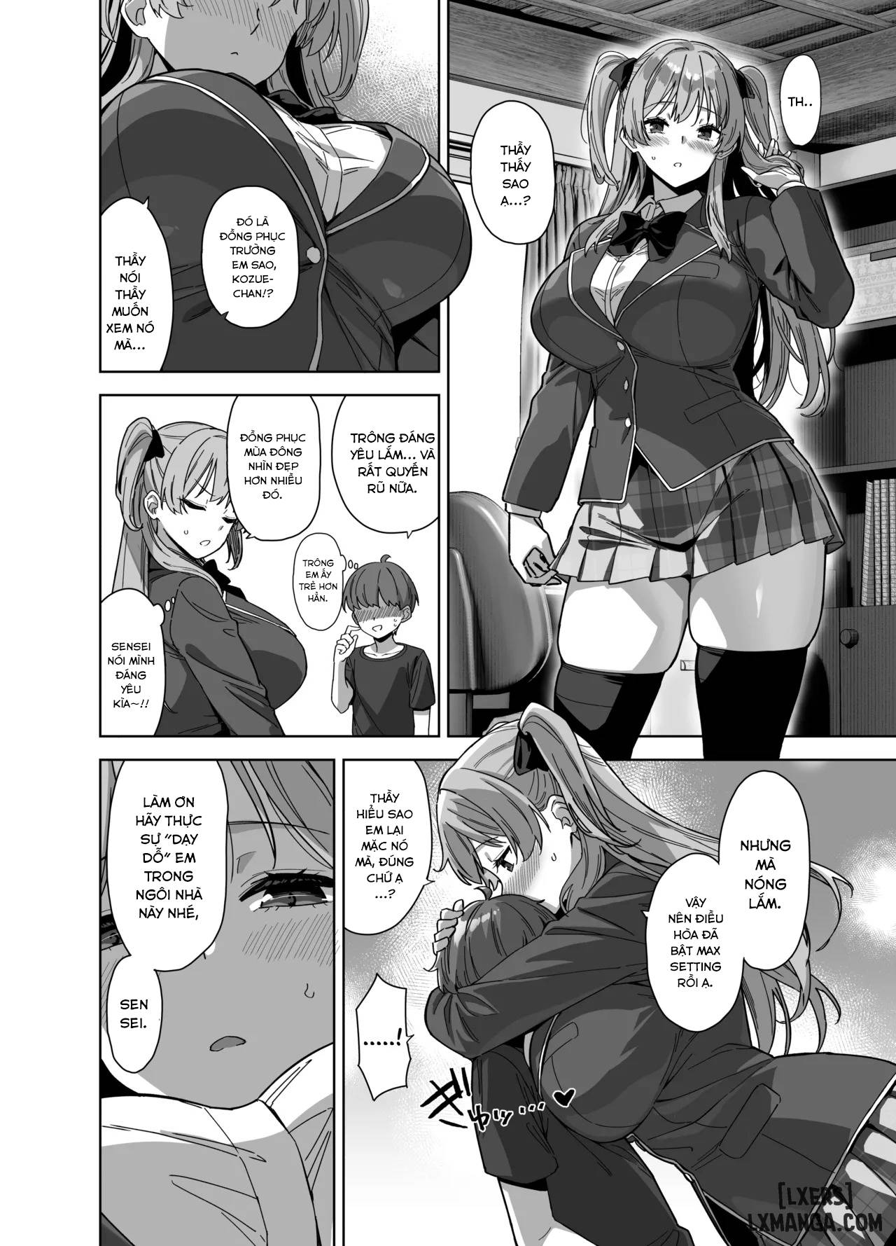HentaiVN.net - Ảnh 37 - Natsu to Inaka to Yuuwaku shite kuru Dekkai Oshiego 3 - oneshot
