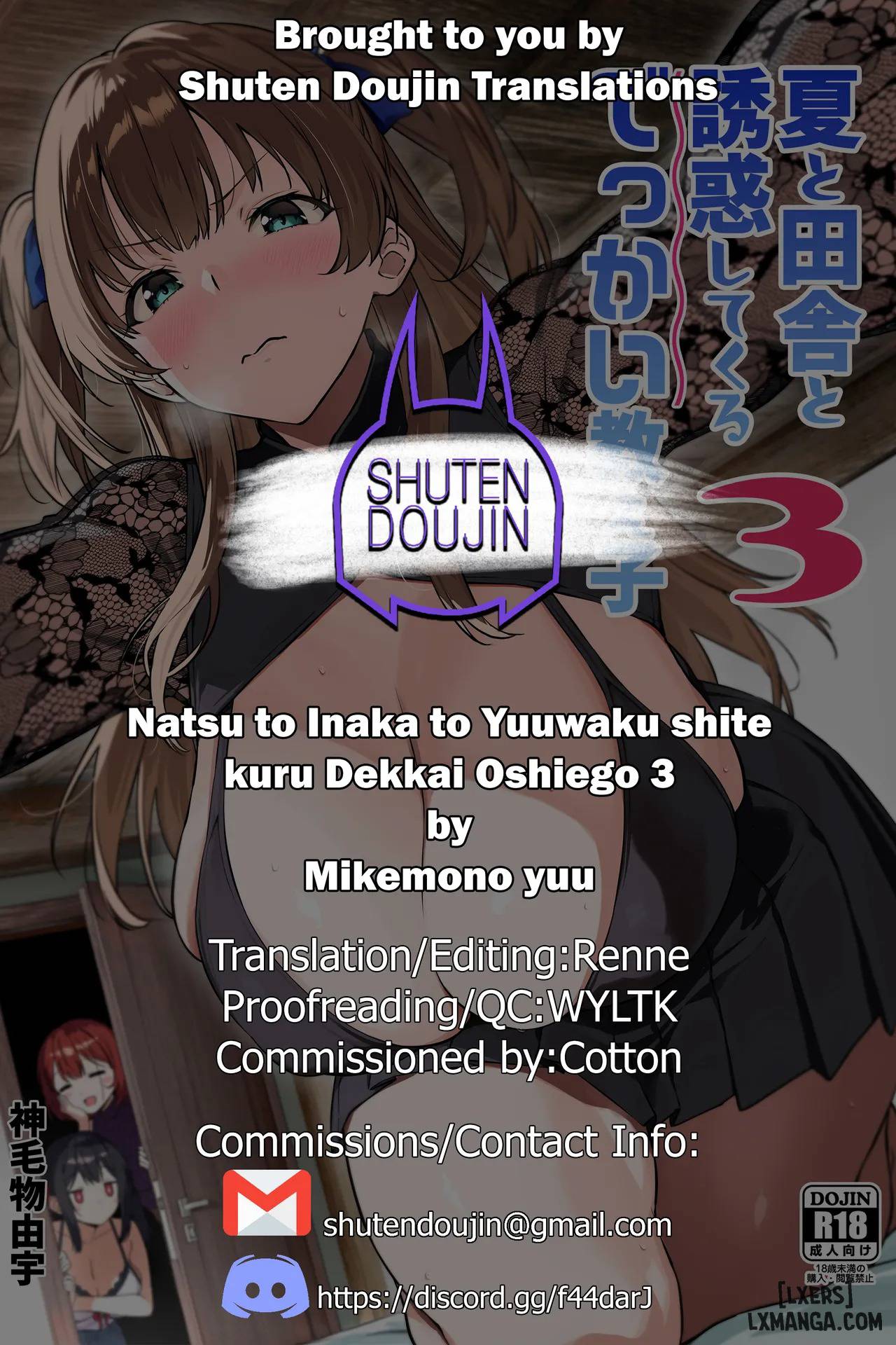 HentaiVN.net - Ảnh 59 - Natsu to Inaka to Yuuwaku shite kuru Dekkai Oshiego 3 - oneshot