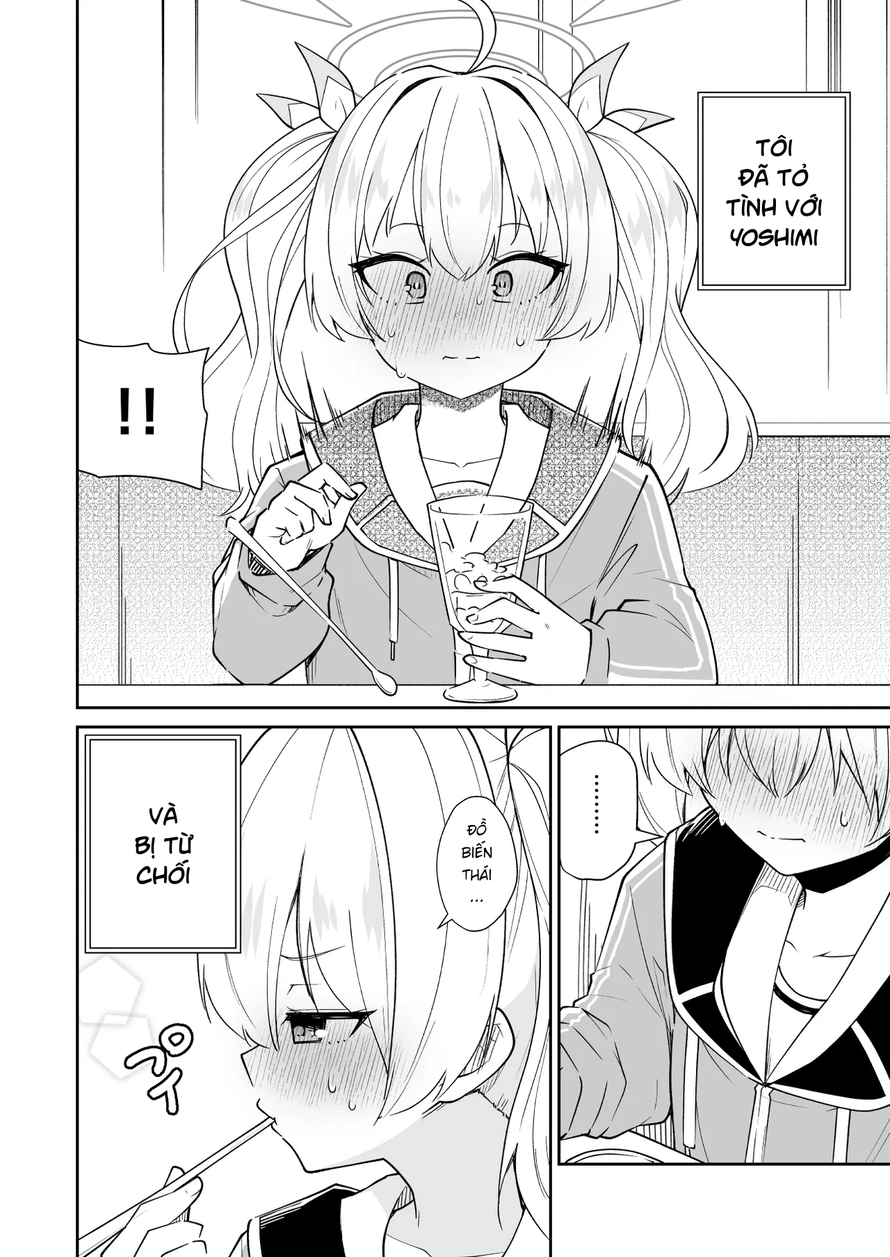 HentaiVN.net - Ảnh 3 - Một Doujin mà ông thầy chăm sóc Yoshimi khi em ấy tức giận - One shot