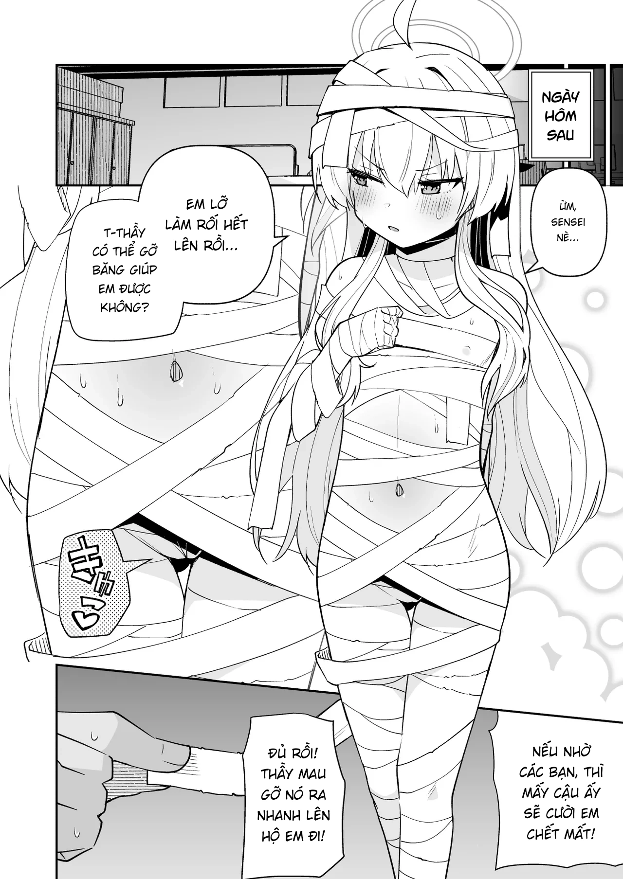 HentaiVN.net - Ảnh 7 - Một Doujin mà ông thầy chăm sóc Yoshimi khi em ấy tức giận - One shot