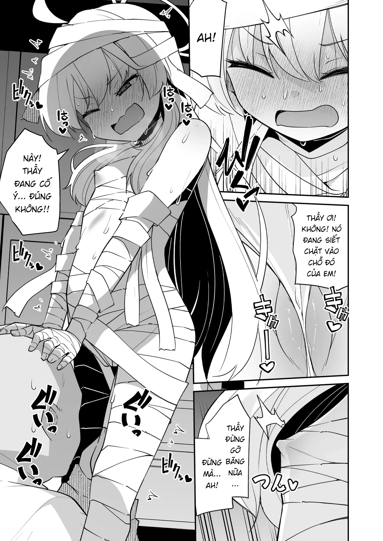 HentaiVN.net - Ảnh 8 - Một Doujin mà ông thầy chăm sóc Yoshimi khi em ấy tức giận - One shot