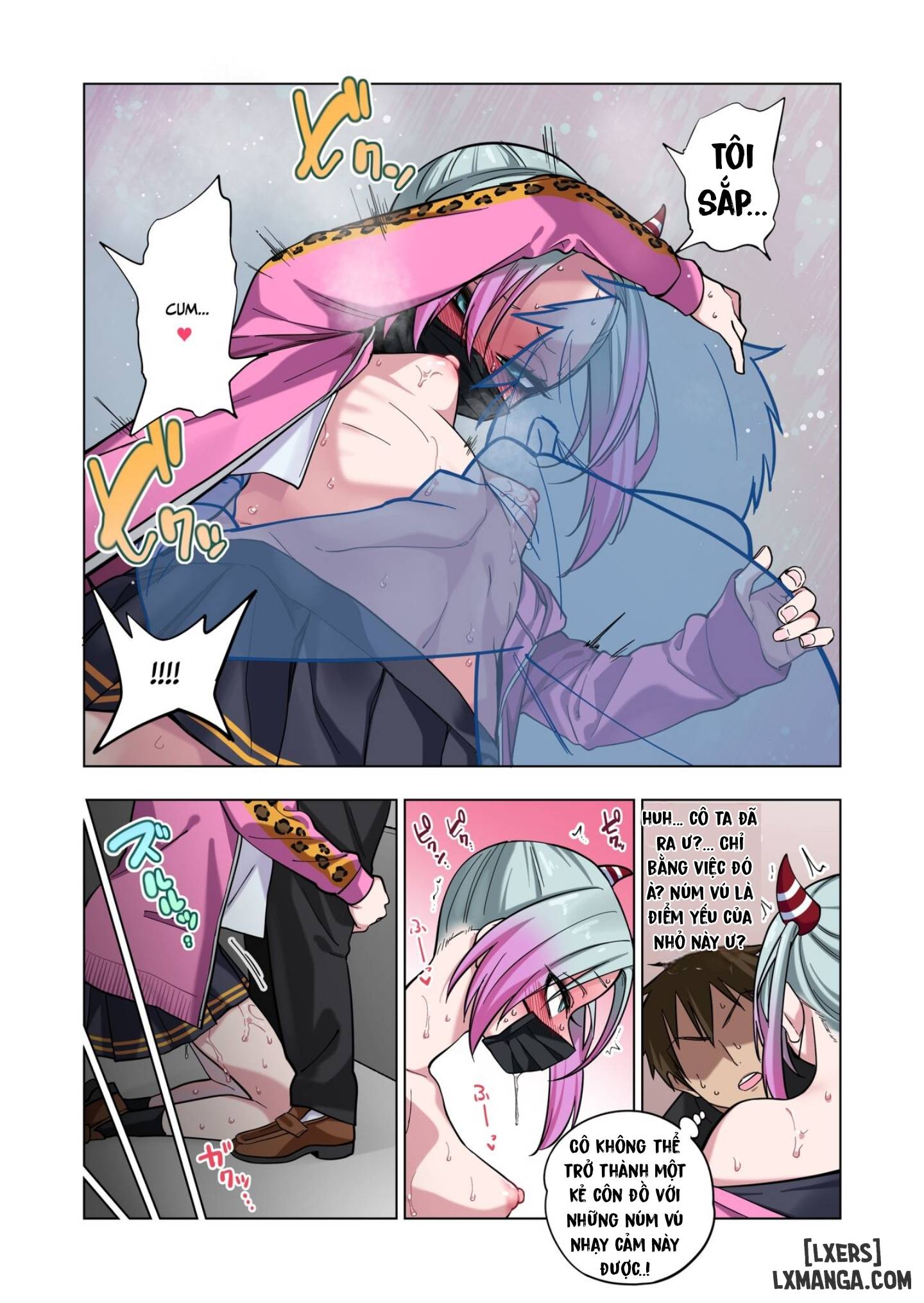 HentaiVN.net - Ảnh 14 - Prickly Delinquent Girl Will Let You Do Almost Anything If You Tease Her Sensitive Nipples - Oneshot
