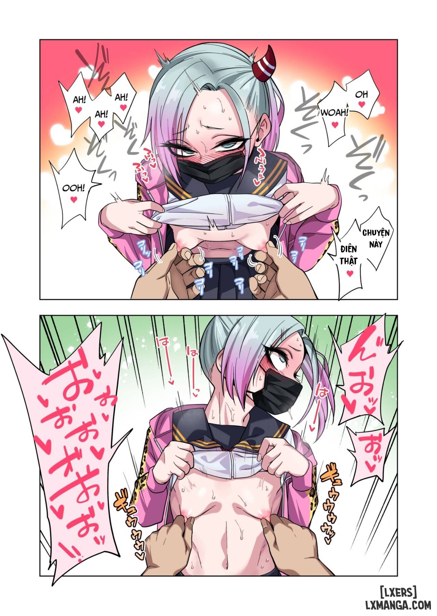 HentaiVN.net - Ảnh 21 - Prickly Delinquent Girl Will Let You Do Almost Anything If You Tease Her Sensitive Nipples - Oneshot