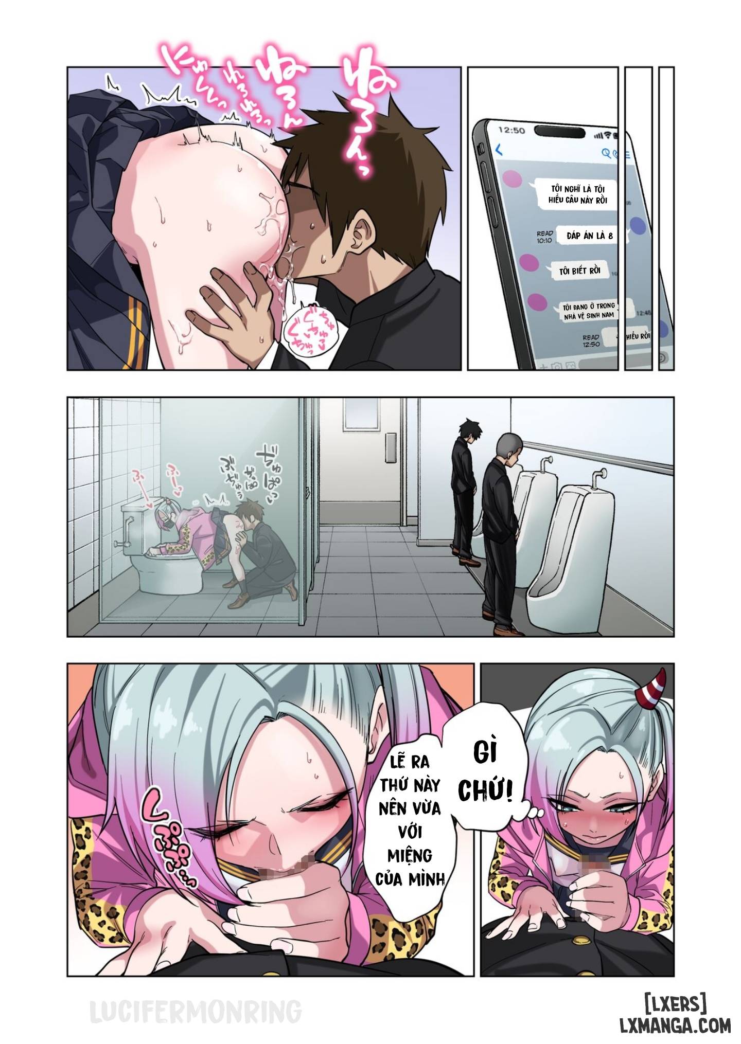 HentaiVN.net - Ảnh 32 - Prickly Delinquent Girl Will Let You Do Almost Anything If You Tease Her Sensitive Nipples - Oneshot