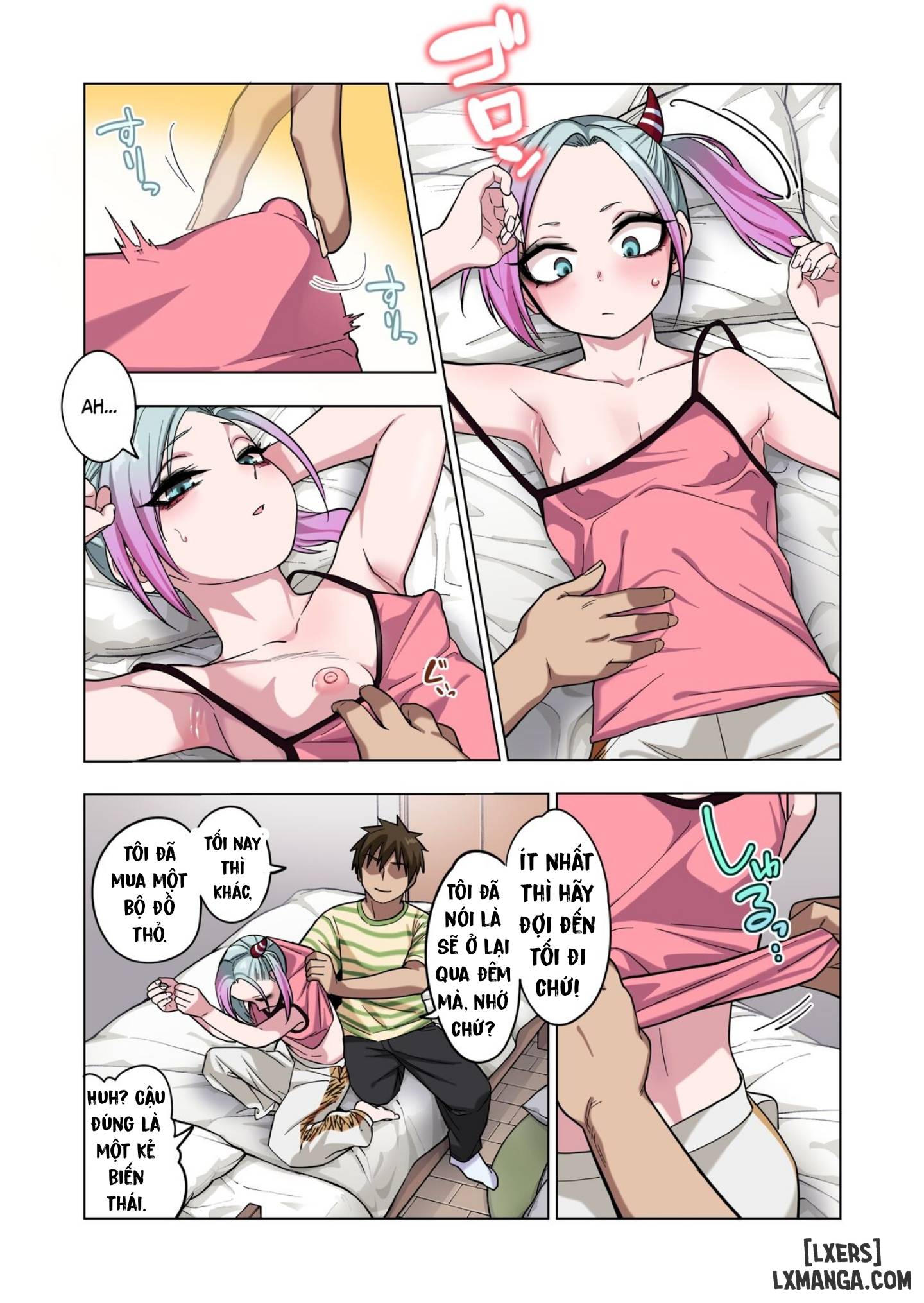 HentaiVN.net - Ảnh 48 - Prickly Delinquent Girl Will Let You Do Almost Anything If You Tease Her Sensitive Nipples - Oneshot