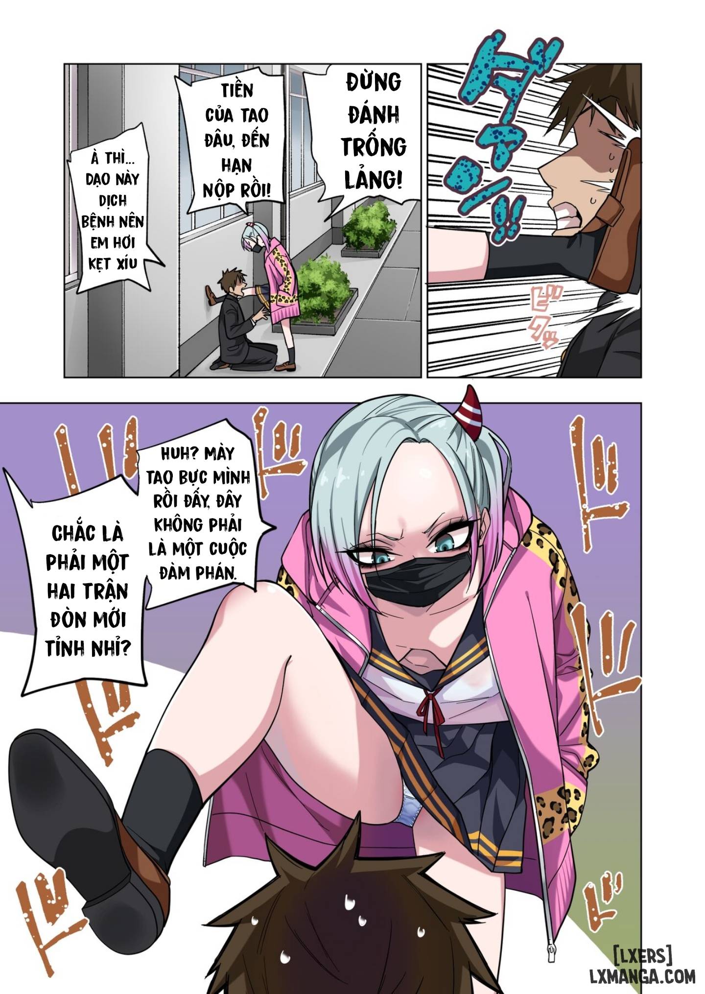 HentaiVN.net - Ảnh 5 - Prickly Delinquent Girl Will Let You Do Almost Anything If You Tease Her Sensitive Nipples - Oneshot