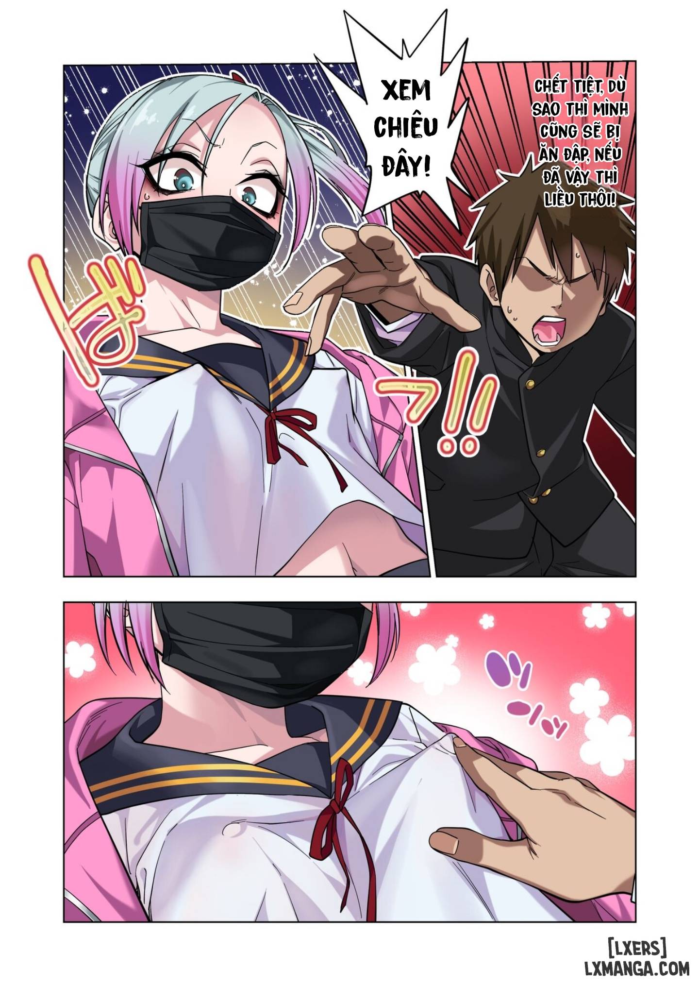 HentaiVN.net - Ảnh 7 - Prickly Delinquent Girl Will Let You Do Almost Anything If You Tease Her Sensitive Nipples - Oneshot