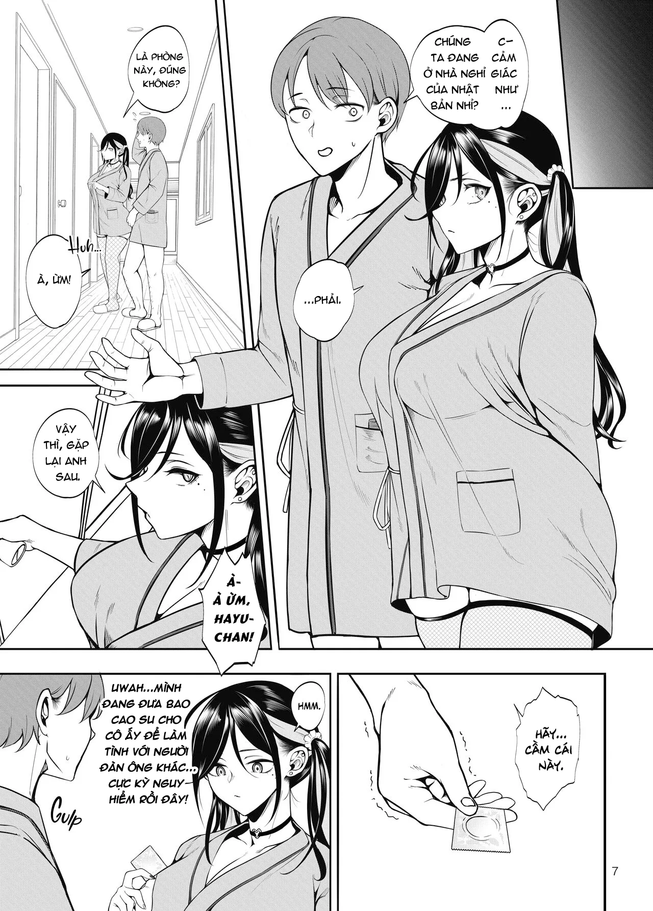 HentaiVN.net - Ảnh 10 - Gạ Người Yêu Địt Trai Lạ Ở Nhà Thổ [Kanojo o Netorase Fuuzoku ni Nante Tsurete-kun ja Nakatta; 彼女を寝取らせ風俗になんて連れてくんじゃなかった。] - Oneshot - Có Che