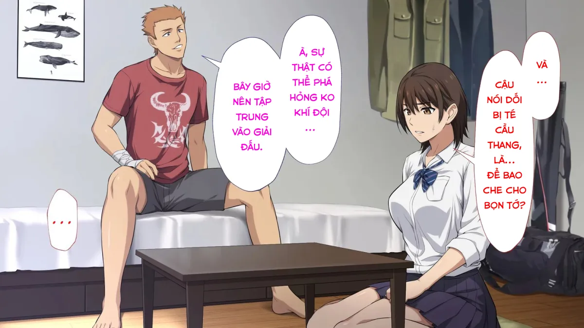 HentaiVN.net - Ảnh 25 - Netorareta JoshiMane ~Migite no Daida wa Ace no Kanojo~ - Chap 1