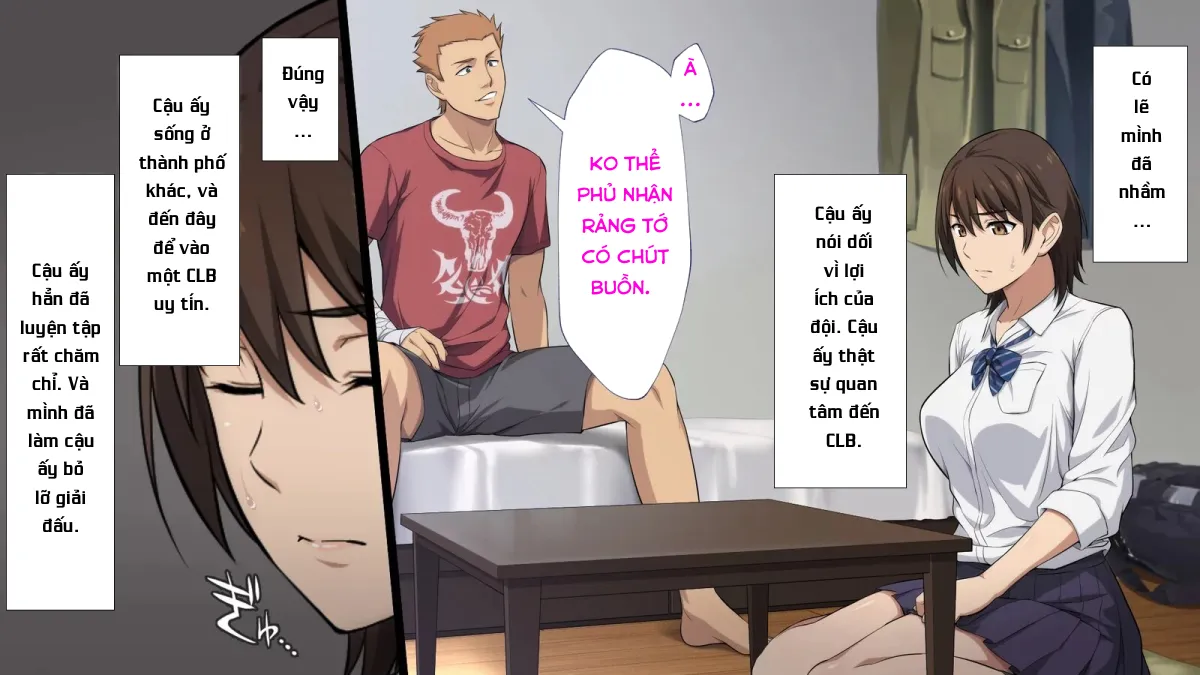 HentaiVN.net - Ảnh 27 - Netorareta JoshiMane ~Migite no Daida wa Ace no Kanojo~ - Chap 1