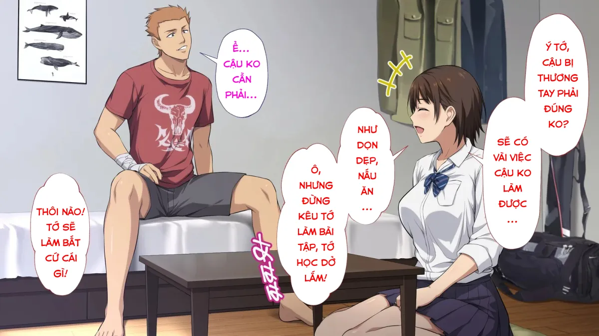 HentaiVN.net - Ảnh 29 - Netorareta JoshiMane ~Migite no Daida wa Ace no Kanojo~ - Chap 1