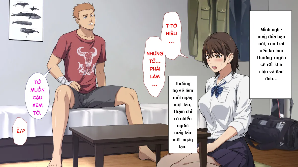 HentaiVN.net - Ảnh 33 - Netorareta JoshiMane ~Migite no Daida wa Ace no Kanojo~ - Chap 1