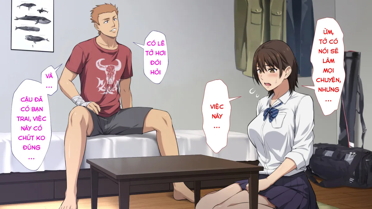 HentaiVN.net - Ảnh 35 - Netorareta JoshiMane ~Migite no Daida wa Ace no Kanojo~ - Chap 1