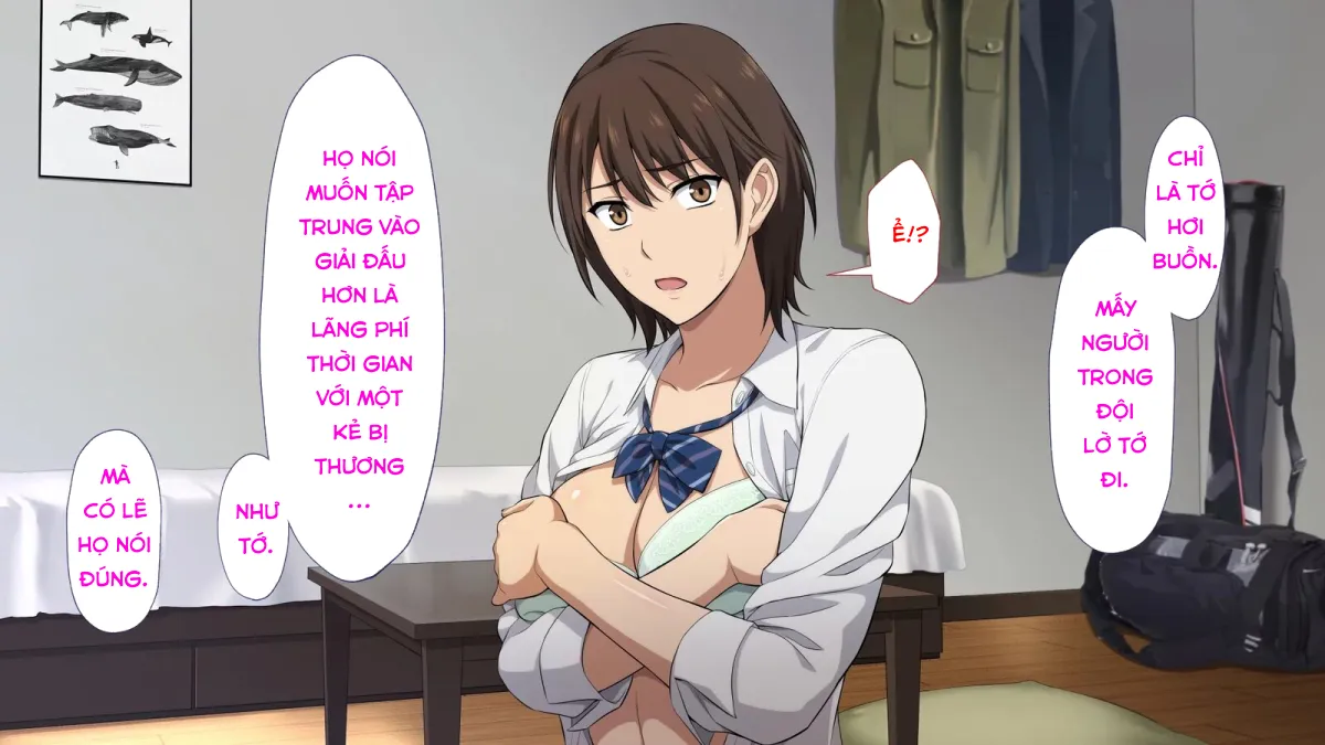HentaiVN.net - Ảnh 10 - Netorareta JoshiMane ~Migite no Daida wa Ace no Kanojo~ - Chap 3
