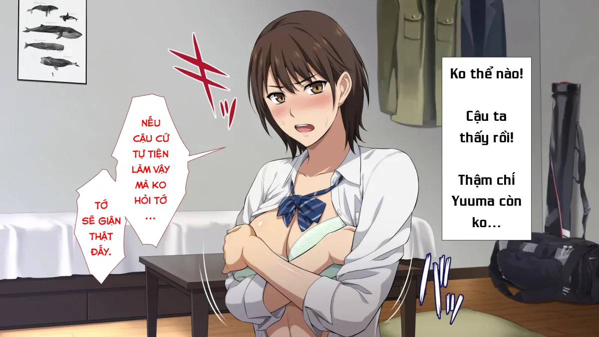 HentaiVN.net - Ảnh 8 - Netorareta JoshiMane ~Migite no Daida wa Ace no Kanojo~ - Chap 3