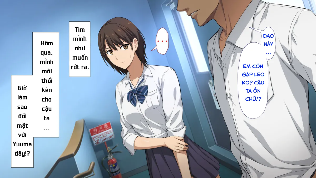 HentaiVN.net - Ảnh 3 - Netorareta JoshiMane ~Migite no Daida wa Ace no Kanojo~ - Chap 4