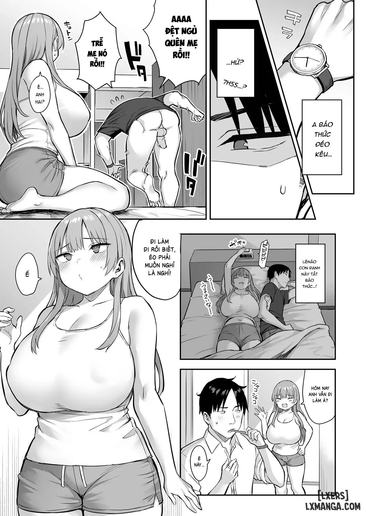 HentaiVN.net - Ảnh 13 - Moto InCha no Kyonyuu Yariman Imouto ga Erosugite, Onii-chan wa Mou...!! 4 - Oneshot.