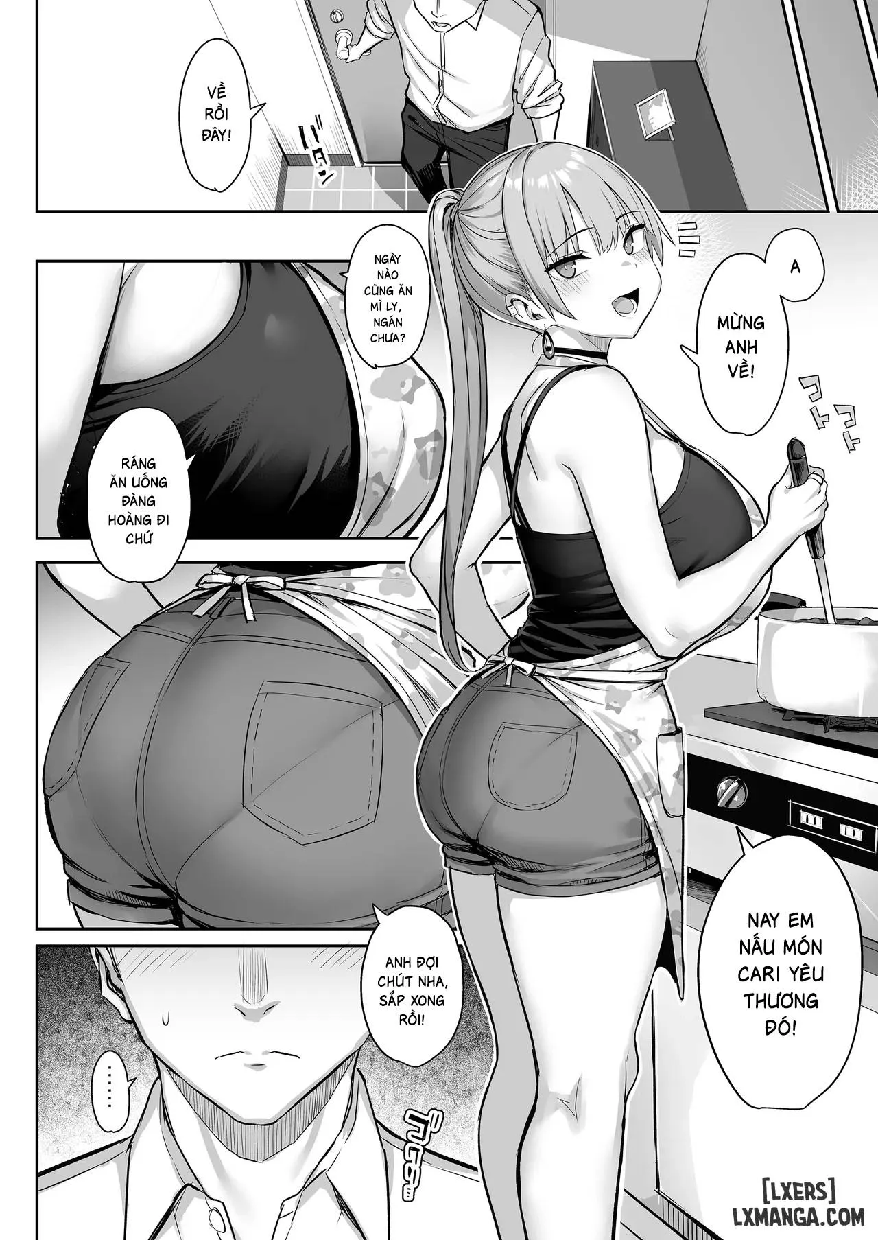 HentaiVN.net - Ảnh 16 - Moto InCha no Kyonyuu Yariman Imouto ga Erosugite, Onii-chan wa Mou...!! 4 - Oneshot.