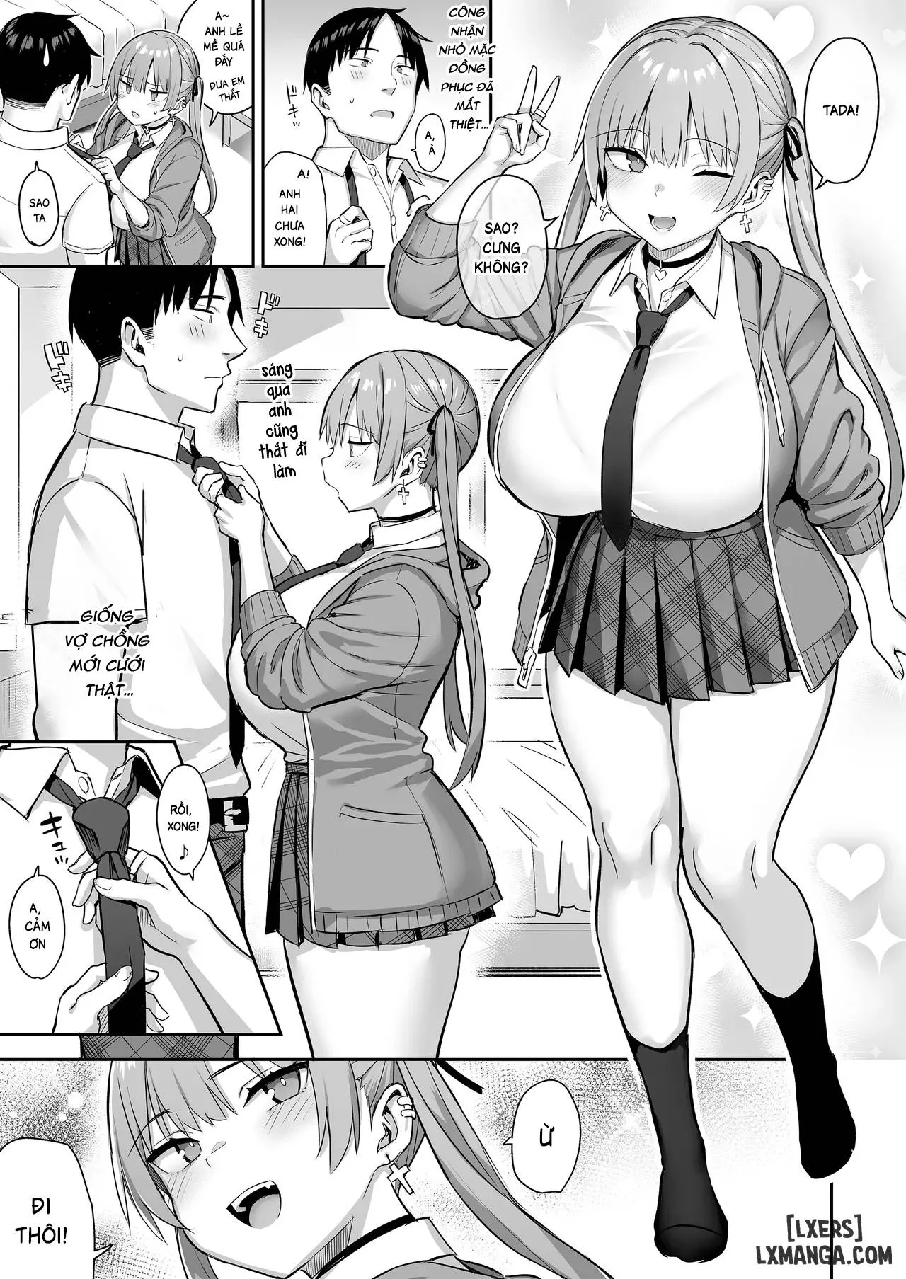 HentaiVN.net - Ảnh 31 - Moto InCha no Kyonyuu Yariman Imouto ga Erosugite, Onii-chan wa Mou...!! 4 - Oneshot.