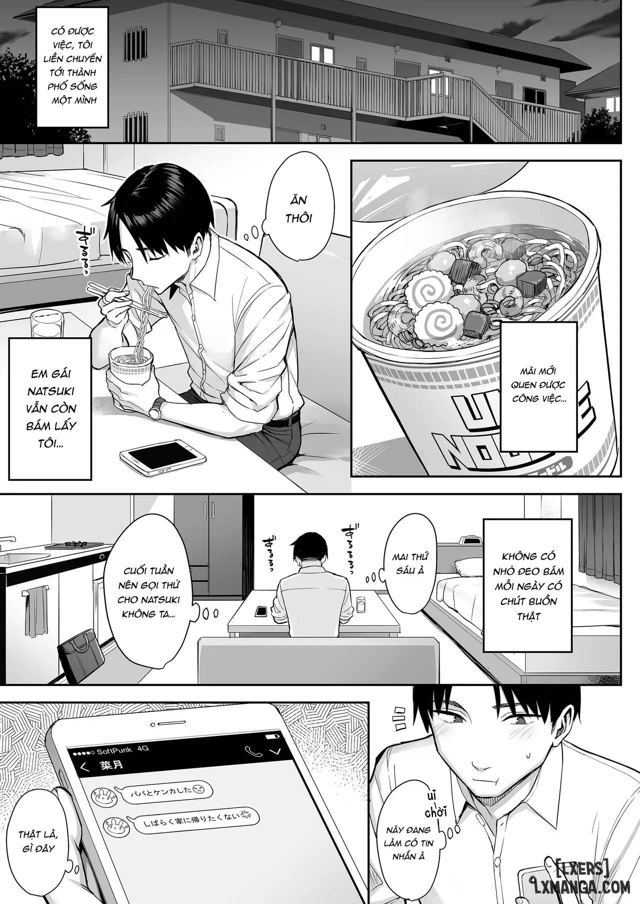 HentaiVN.net - Ảnh 5 - Moto InCha no Kyonyuu Yariman Imouto ga Erosugite, Onii-chan wa Mou...!! 4 - Oneshot.