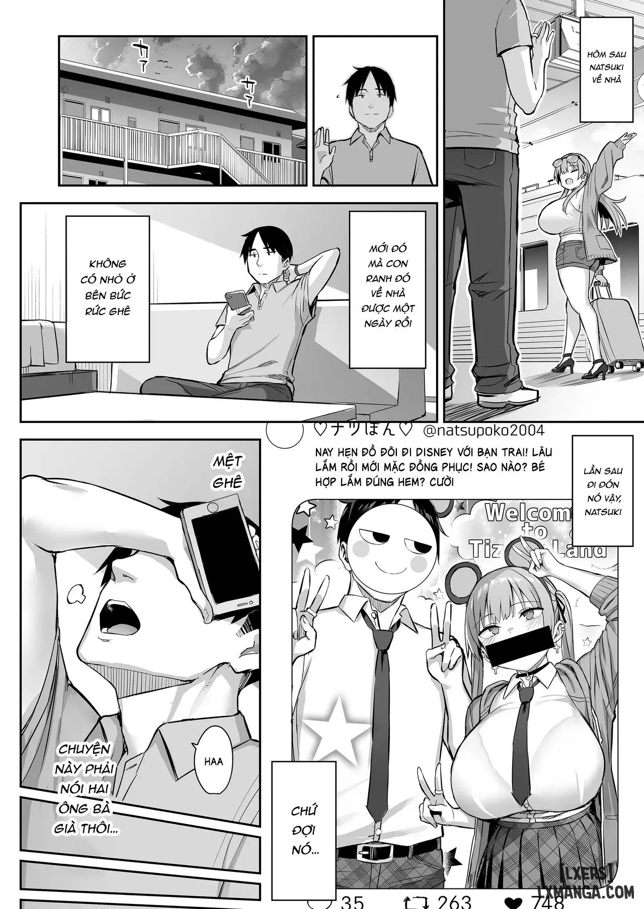 HentaiVN.net - Ảnh 52 - Moto InCha no Kyonyuu Yariman Imouto ga Erosugite, Onii-chan wa Mou...!! 4 - Oneshot.