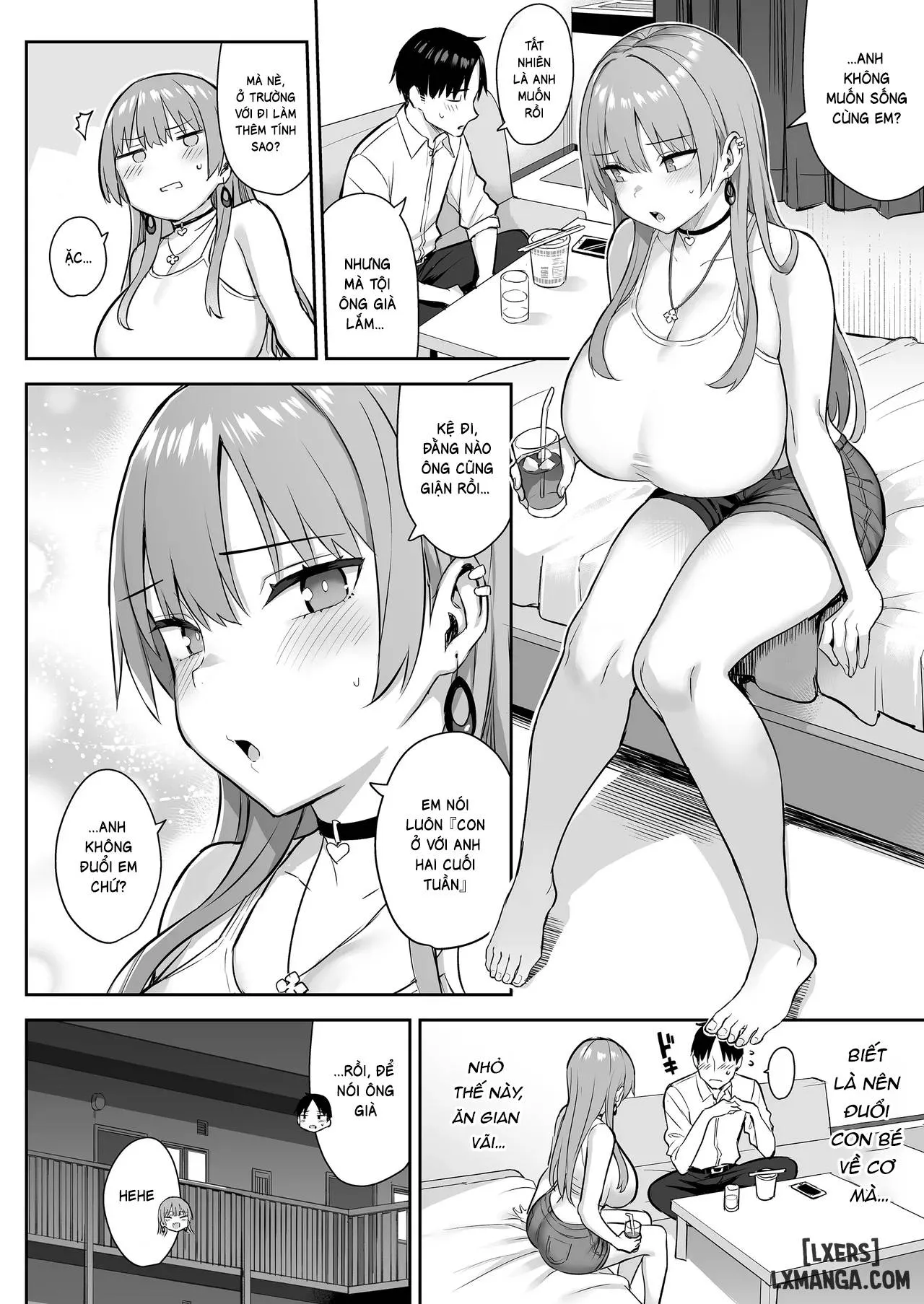 HentaiVN.net - Ảnh 8 - Moto InCha no Kyonyuu Yariman Imouto ga Erosugite, Onii-chan wa Mou...!! 4 - Oneshot.
