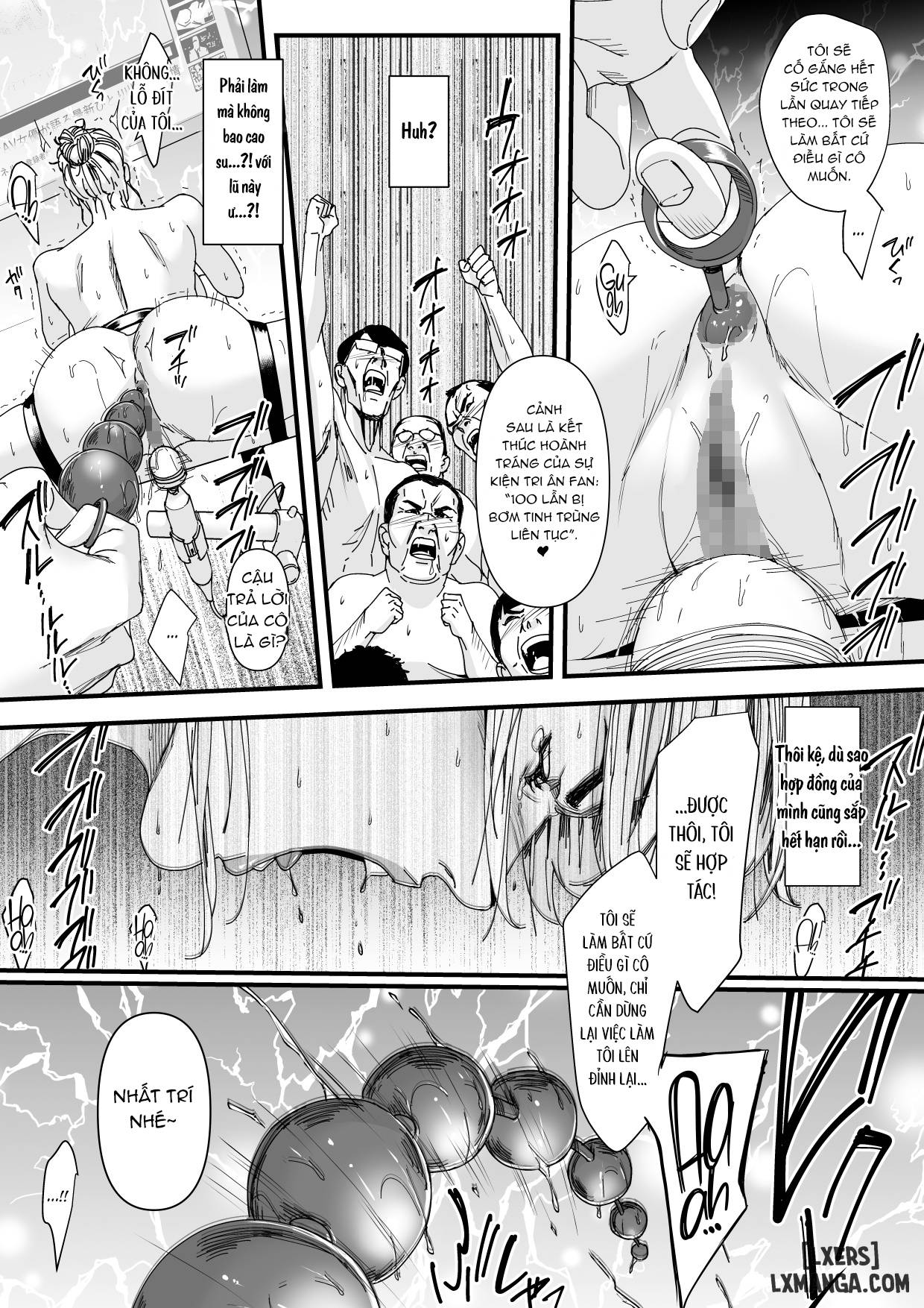 HentaiVN.net - Ảnh 28 - Charisma AV Joyuu (23-sai) o Intai Tekkai suru made Ikase Makuru 3 Fan Kanshasai Hen - Oneshot.