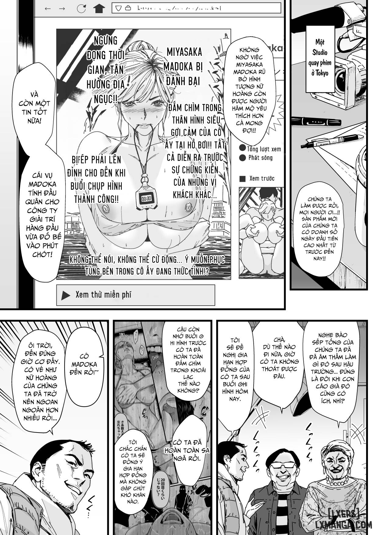 HentaiVN.net - Ảnh 4 - Charisma AV Joyuu (23-sai) o Intai Tekkai suru made Ikase Makuru 3 Fan Kanshasai Hen - Oneshot.