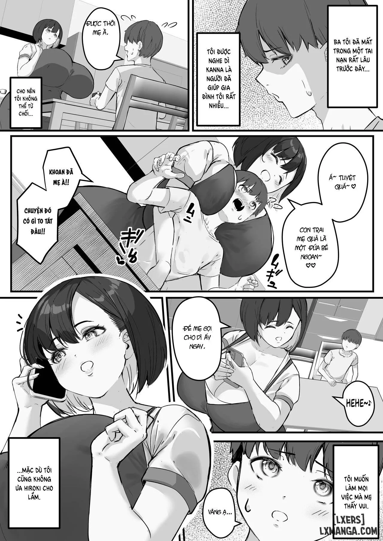 HentaiVN.net - Ảnh 5 - Netorare Kaa-san - Kaa-san ga Aitsu no Nikubenki ni Natta Hi - Chương 1
